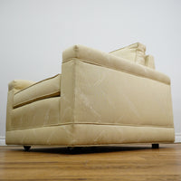 36×35×30–Inch Armchair – Low Profile, Beige Textured Fabric
