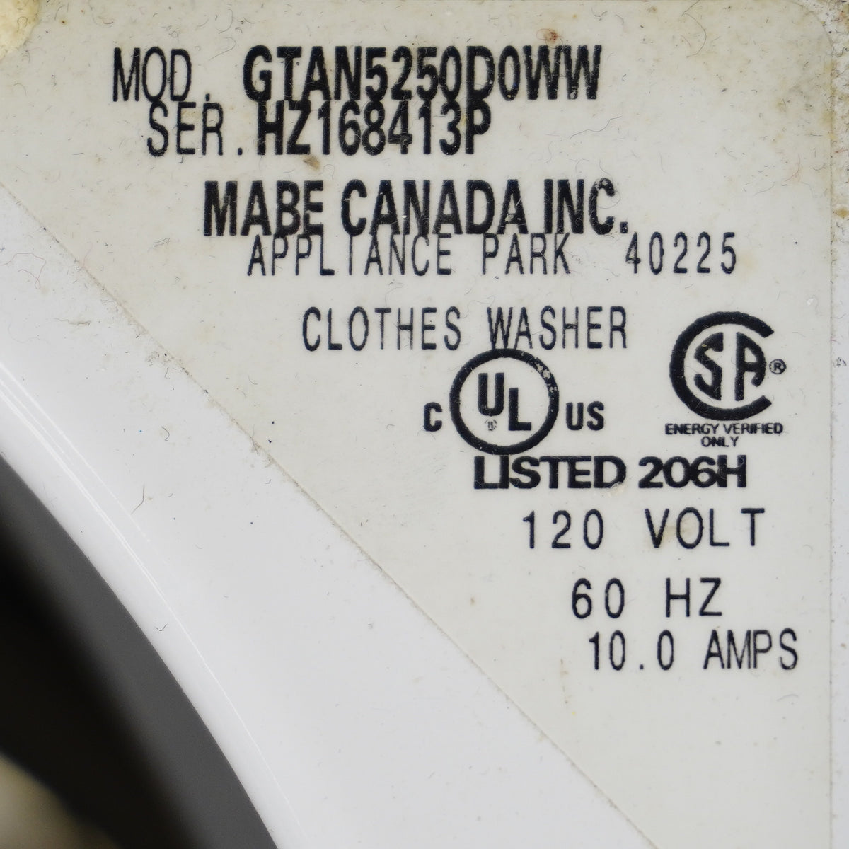 27×27×44–Inch GE Top‑Load Washer – 3.9 cu. ft. SS Basket with Hydrowave