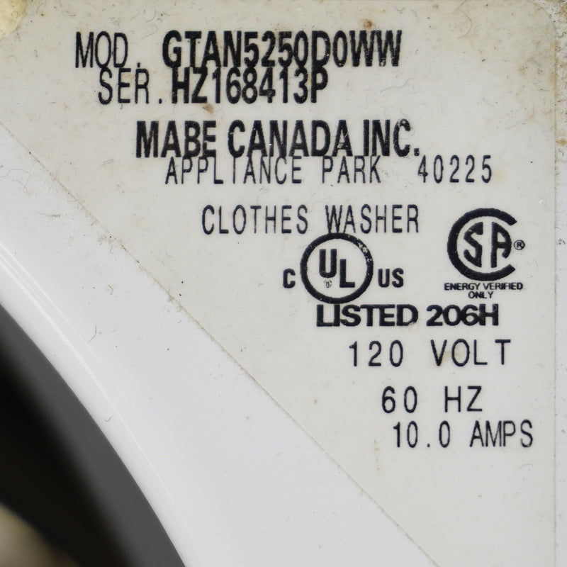 27×27×44–Inch GE Top‑Load Washer – 3.9 cu. ft. SS Basket with Hydrowave