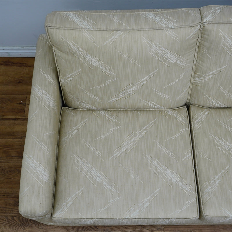 60×35×31–Inch Loveseat – Low Profile, Beige Textured Fabric