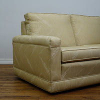 60×35×31–Inch Loveseat – Low Profile, Beige Textured Fabric