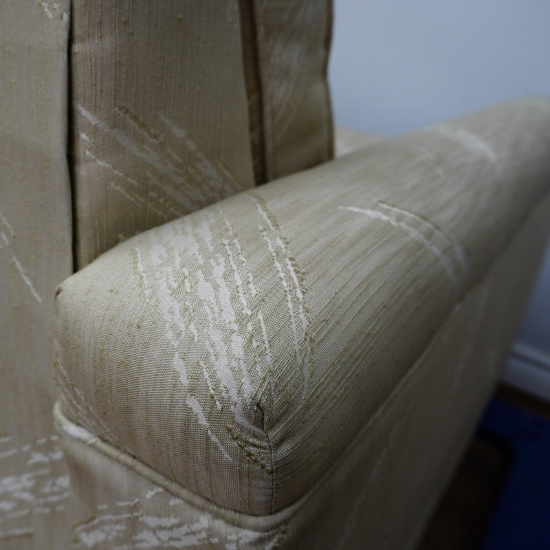60×35×31–Inch Loveseat – Low Profile, Beige Textured Fabric