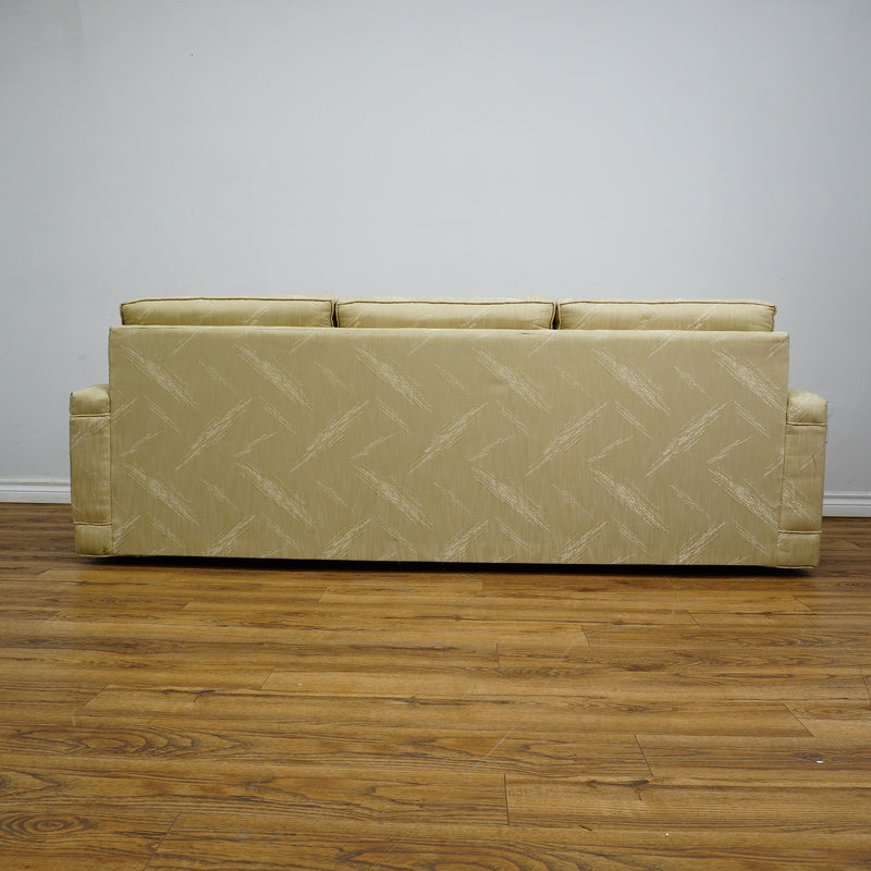 84×35×31–Inch Sofa – Low Profile, Beige Textured Fabric