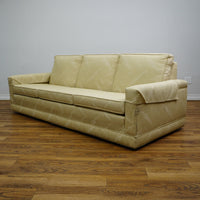 84×35×31–Inch Sofa – Low Profile, Beige Textured Fabric