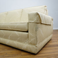 84×35×31–Inch Sofa – Low Profile, Beige Textured Fabric