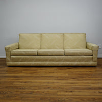 84×35×31–Inch Sofa – Low Profile, Beige Textured Fabric