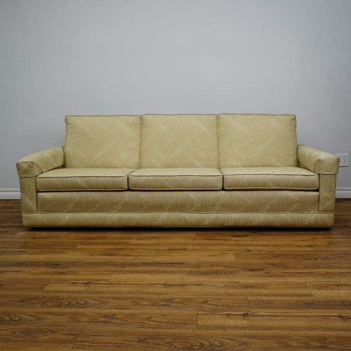 84×35×31–Inch Sofa – Low Profile, Beige Textured Fabric