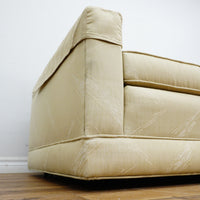 84×35×31–Inch Sofa – Low Profile, Beige Textured Fabric