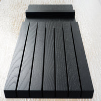 19×7.25×1–Inch Knife Block Insert – Dark Ash Wood, 6‑Knife Capacity