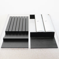 19×7.25×2–Inch Foil Roll Dispenser – Dark Ash Wood, 2‑Roll Capacity