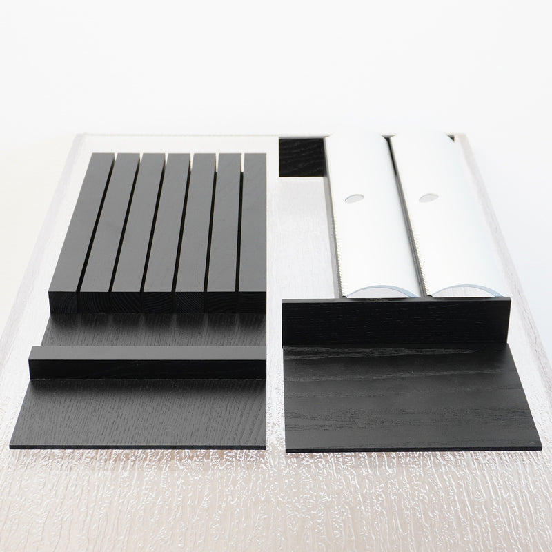 19×7.25×2–Inch Foil Roll Dispenser – Dark Ash Wood, 2‑Roll Capacity