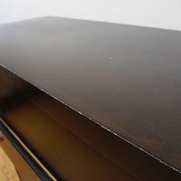 44×19×44–Inch Dresser in Dark Wood – 4 Drawers, Ring Handles