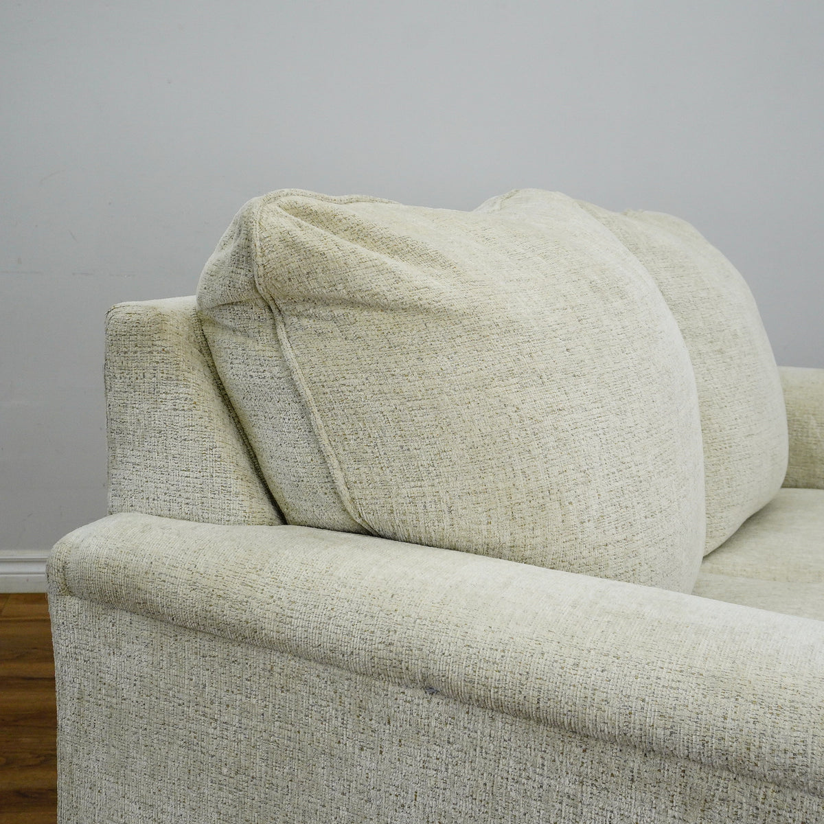 64×38×36–Inch Loveseat – Light Gray Textured Upholstery