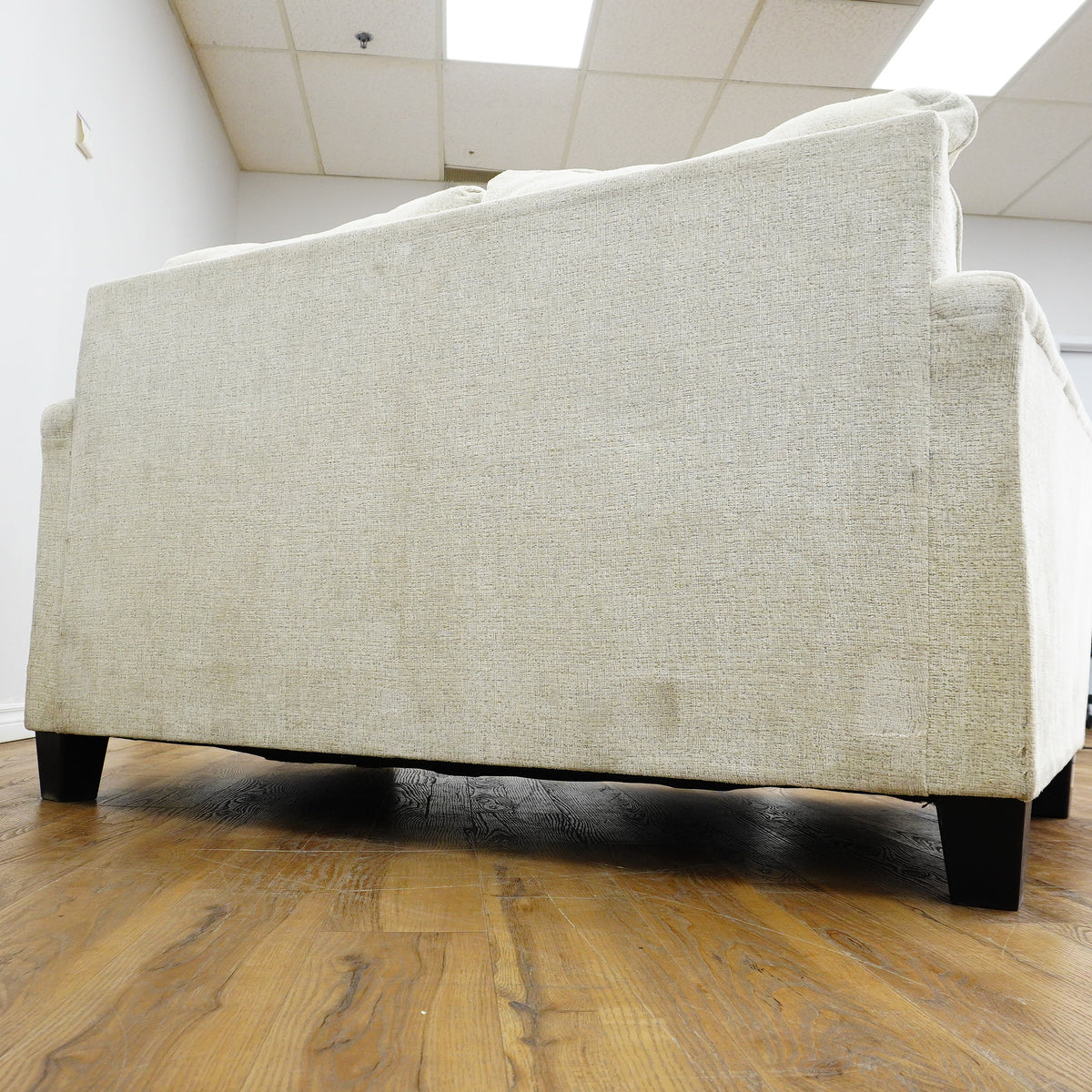 64×38×36–Inch Loveseat – Light Gray Textured Upholstery