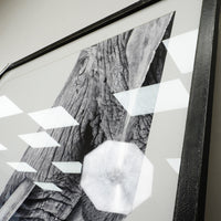 53×39–Inch Wisdom Photograph — Matte Paper, Distressed Black Frame
