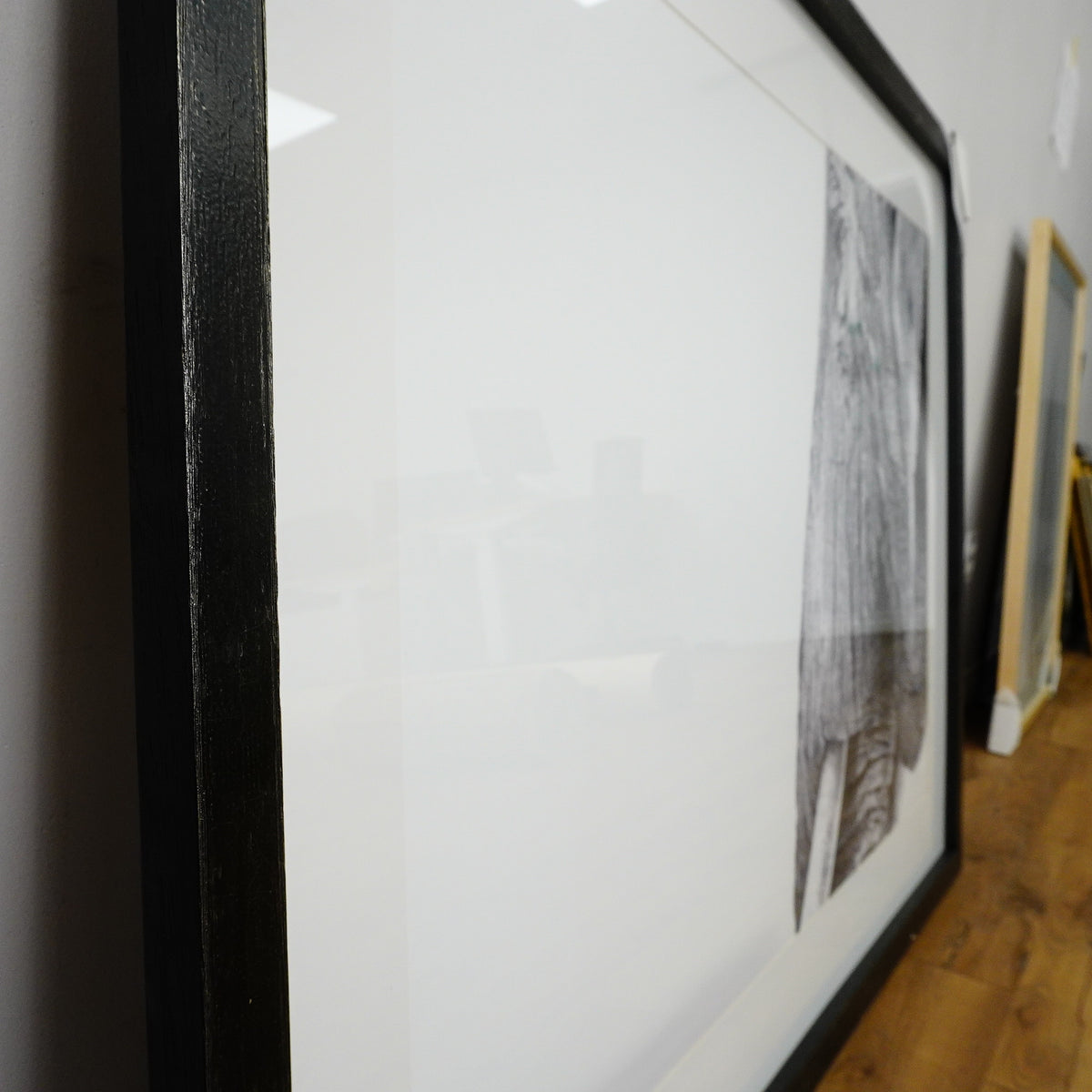 53×39–Inch Wisdom Photograph — Matte Paper, Distressed Black Frame