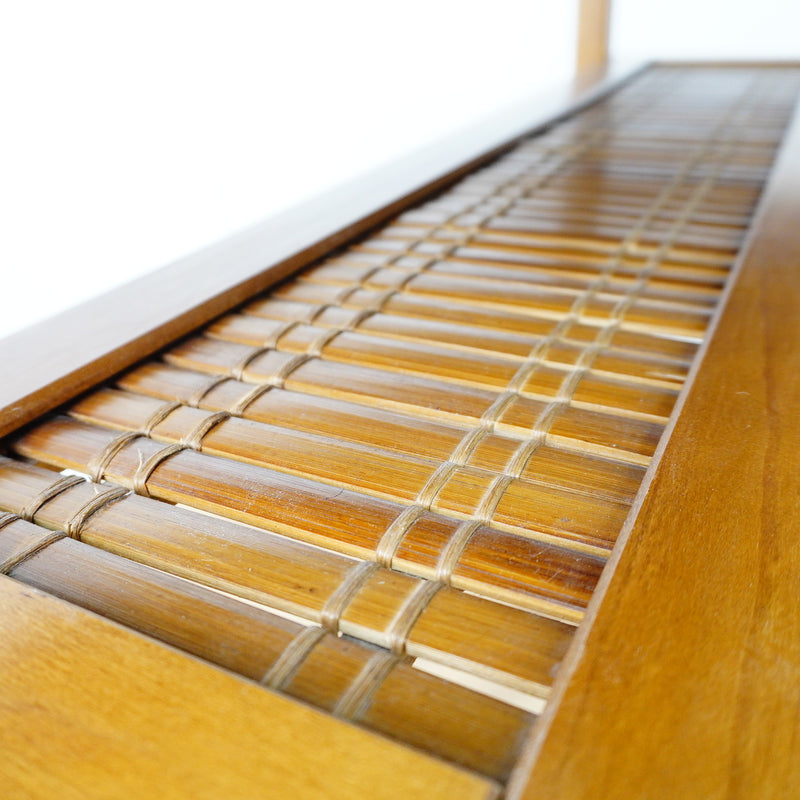 34×12×30–Inch Glass‑Top Console Table with Lower Slatted Shelf