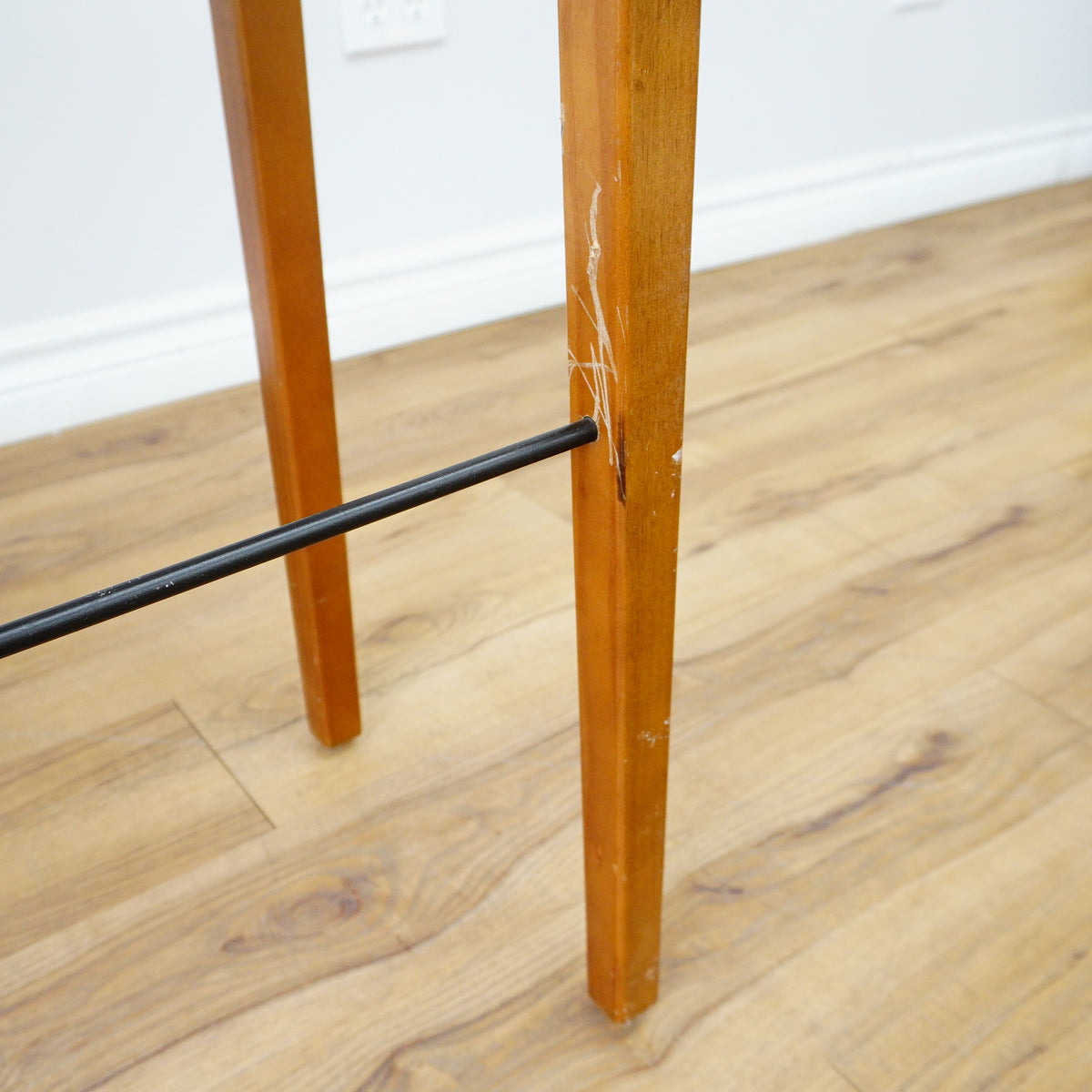 34×12×30–Inch Glass‑Top Console Table with Lower Slatted Shelf