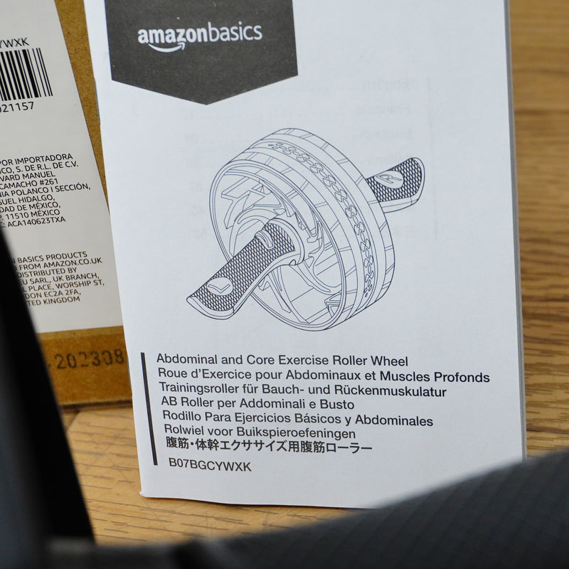 AmazonBasics Exercise Roller Wheel — Abdominal and Core — Packaged