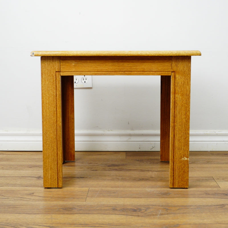 22x18x18—Inch Parquet Top Side Table