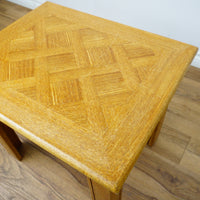 22x18x18—Inch Parquet Top Side Table