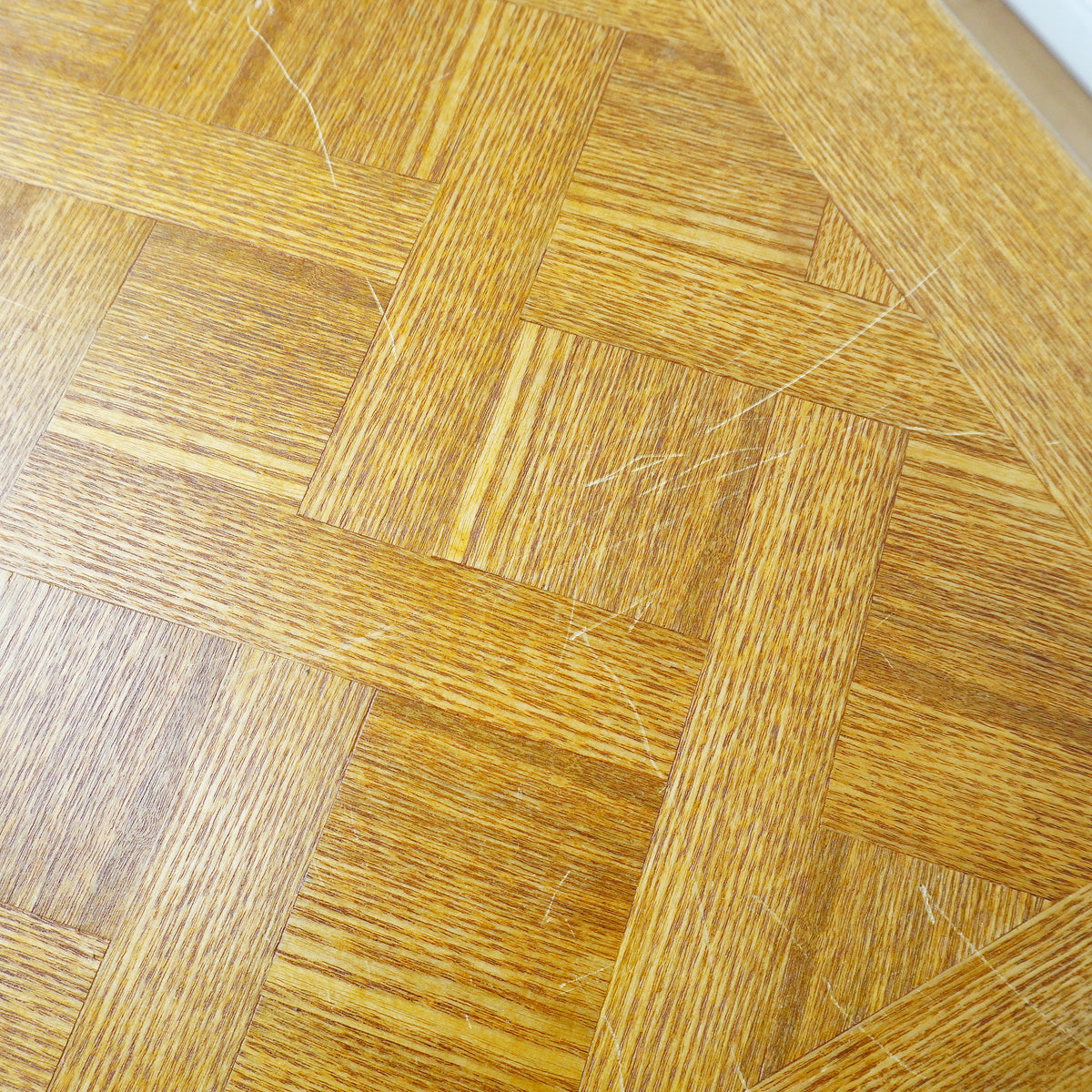 22x18x18—Inch Parquet Top Side Table