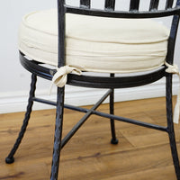 Round Mosaic Bistro Set | 2 Patio Chairs + 36" Table | Wrought Iron + Stone