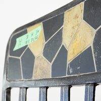 Round Mosaic Bistro Set | 2 Patio Chairs + 36" Table | Wrought Iron + Stone