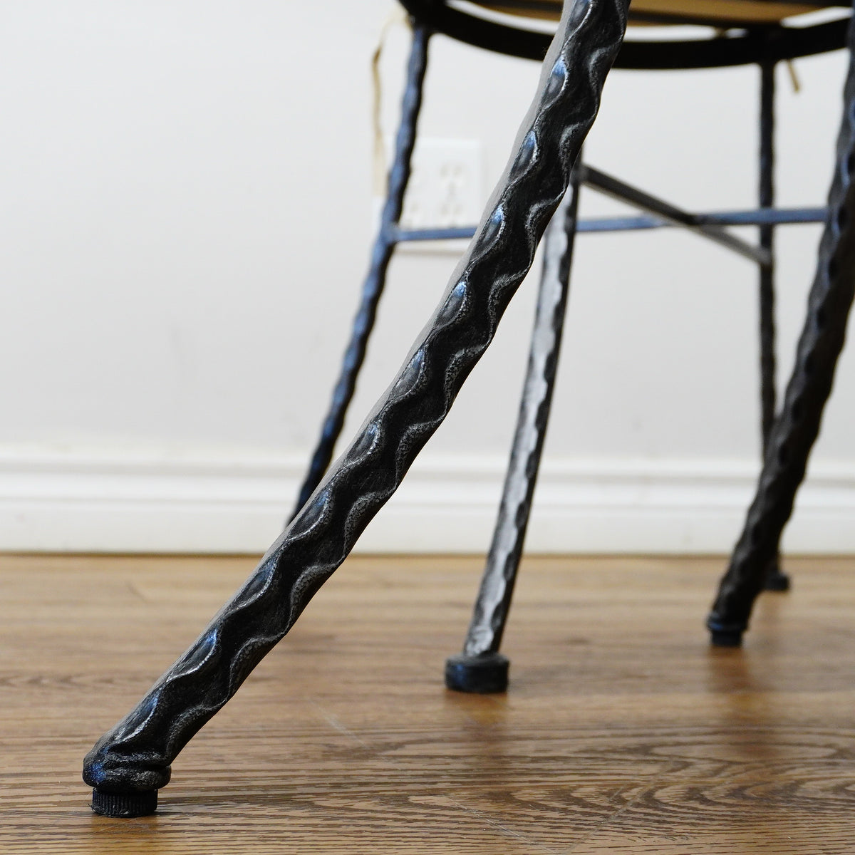 Round Mosaic Bistro Set | 2 Patio Chairs + 36" Table | Wrought Iron + Stone