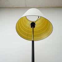 62" Floor Lamp with 11″ Round Base & 22" Striped Shade