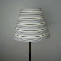 62" Floor Lamp with 11″ Round Base & 22" Striped Shade