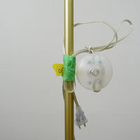 59" Floor Lamp with 8.5" Flat Round Base & 15" Pleated Shade