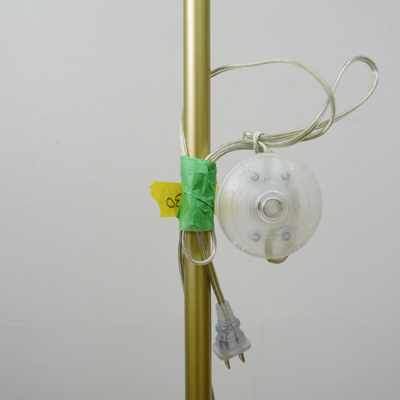 59" Floor Lamp with 8.5" Flat Round Base & 15" Pleated Shade