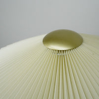 59" Floor Lamp with 8.5" Flat Round Base & 15" Pleated Shade