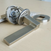 Louisiana Passage Lever Set, Left H, Satin Nickel, 1001LOUMRSLH15