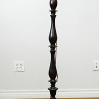 59" Traditional Floor Lamp with 10.5" Round Base & 16.5" Beige Shade