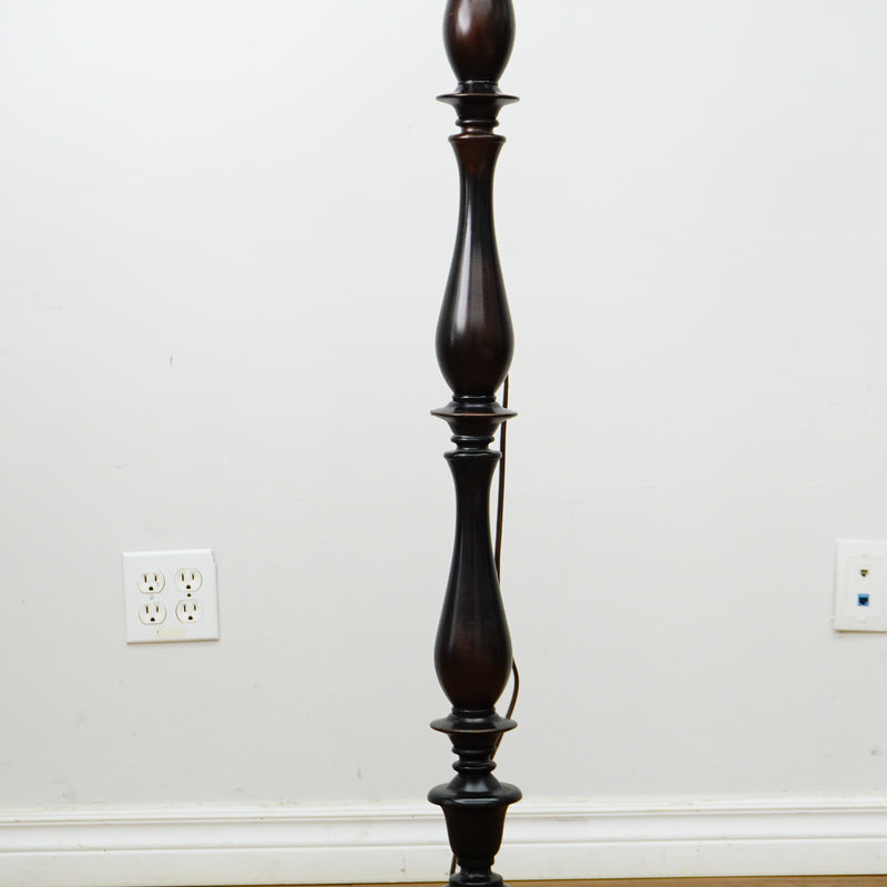 59" Traditional Floor Lamp with 10.5" Round Base & 16.5" Beige Shade