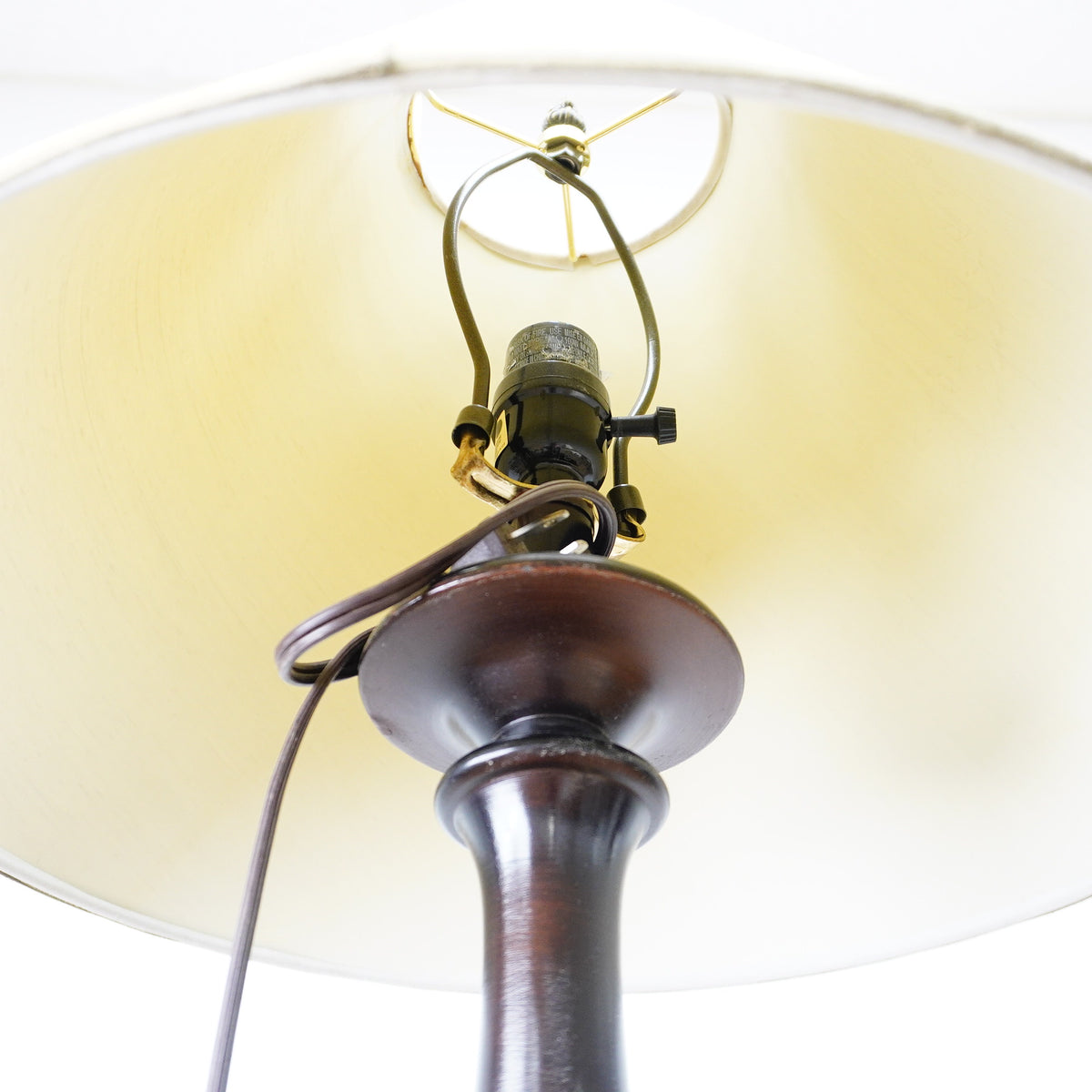 59" Traditional Floor Lamp with 10.5" Round Base & 16.5" Beige Shade