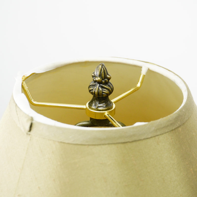 59" Traditional Floor Lamp with 10.5" Round Base & 16.5" Beige Shade