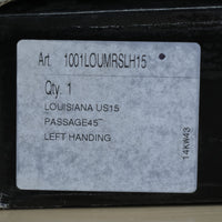 Louisiana Passage Lever Set, Left H, Satin Nickel, 1001LOUMRSLH15