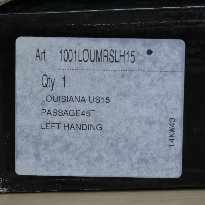 Louisiana Passage Lever Set, Left H, Satin Nickel, 1001LOUMRSLH15