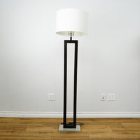 63" Floor Lamp with 6×12" Rectangular Base & 16" Cylindrical Shade