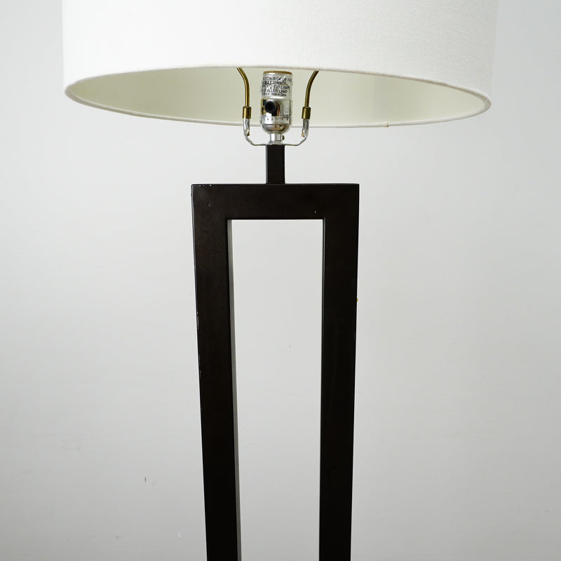 63" Floor Lamp with 6×12" Rectangular Base & 16" Cylindrical Shade