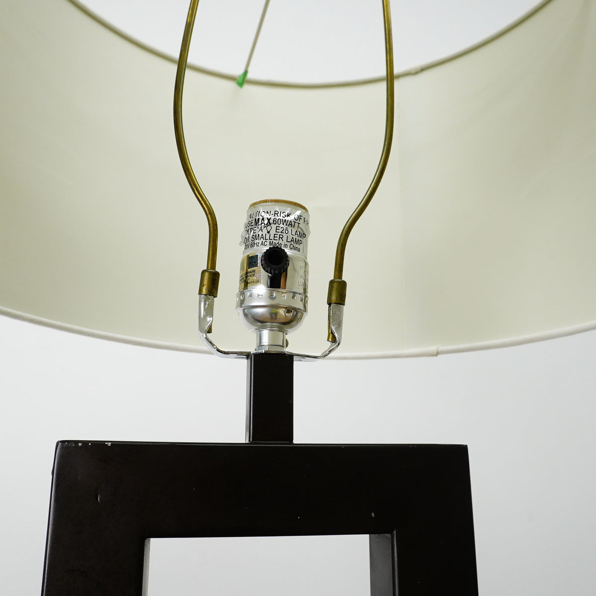 63" Floor Lamp with 6×12" Rectangular Base & 16" Cylindrical Shade