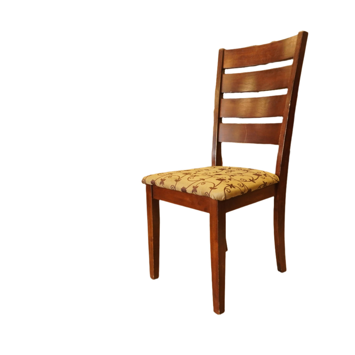 31-in H Dark Wood Dining Chair