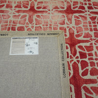 5x8-ft Wool Feizy Lorrain Pink/Ivory Area Rug