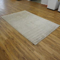 6x9-ft Wool Blend Ash, Slate Grey Taupe Area Rug