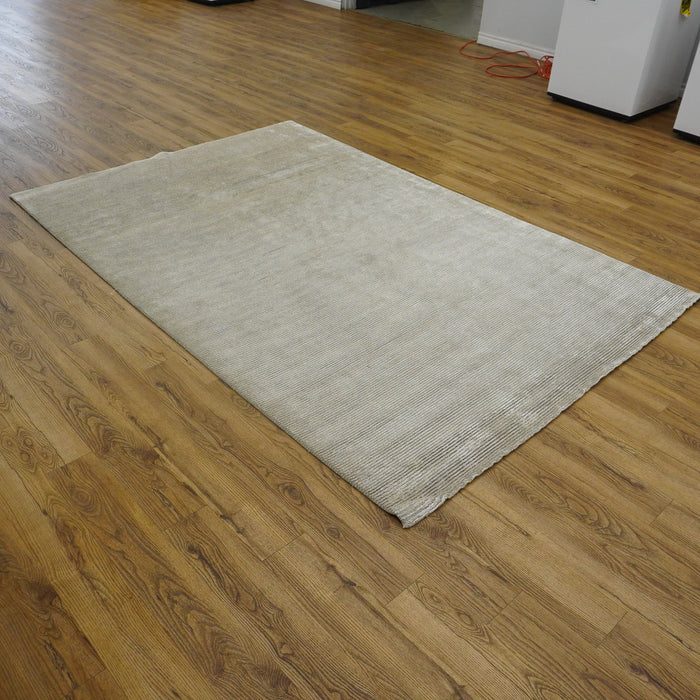 6x9-ft Wool Blend Ash, Slate Grey Taupe Area Rug