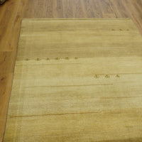 5x8-ft Pure Wool Obeetee Fine Gabbeh, Brown