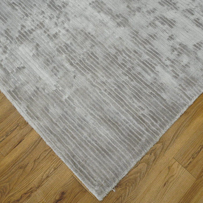 6x9-ft Lined Polyester Rug - Grey